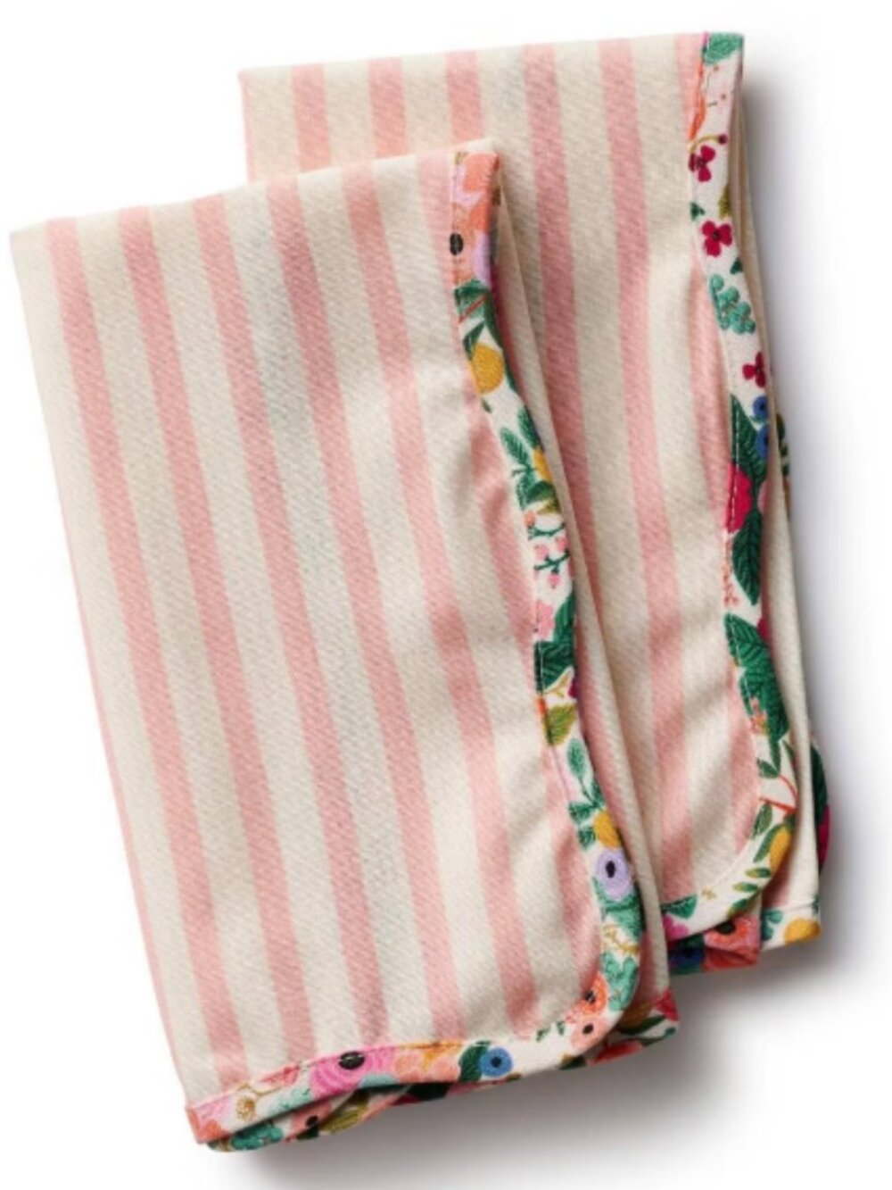 Rifle Paper Co. Rose Stripe 2pc Cotton Napkin Set